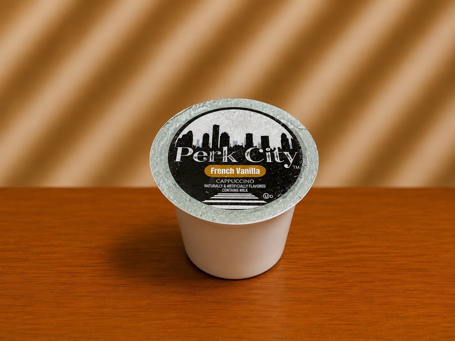 Perk City French Vanilla Cappuccino Single Serve Pods – 4 Pack (96 Count)